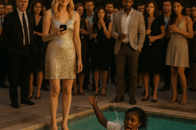 Hoa Karen pushed the poor black waitress into the swimming pool to make everyone laugh at her, but then a millionaire stepped forward and did something that left everyone speechless
