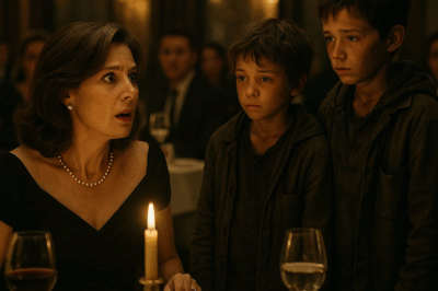 ch1 Two homeless boys came to the millionaire’s table: “Ma’am, can we have some of your leftovers?” The millionaire looked up and was shocked to see the two boys…