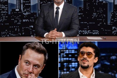 🔥 JIMMY KIMMEL DEFENDS BAD BUNNY, SLAMS ELON MUSK OVER SUPER BOWL THREAT — “YOU DON’T OWN THE CULTURE” 🎤⚡ Late-night just got loud. On his show last night, Jimmy Kimmel came out swinging — fiercely defending Bad Bunny’s upcoming Super Bowl halftime performance while taking direct aim at Elon Musk. “You don’t own the culture,” he said, addressing Musk’s rumored efforts to bankroll a rival show. The audience erupted. Within minutes, the clip was trending nationwide. Fans are calling it Kimmel’s most fiery moment in years — a shot across the bow in the growing entertainment culture war 👇👇