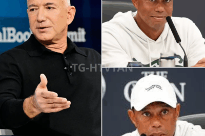 🚨⛳ “WAKE UP, JEFF.” — TIGER WOODS STUNS BUSINESS WORLD BY CUTTING ALL TIES WITH AMAZON OVER BEZOS–TRUMP CONNECTION 🔴💼 In a jaw-dropping statement now shaking Wall Street and Silicon Valley alike, Tiger Woods has announced he will immediately pull all endorsement deals and business partnerships from Amazon. His reason? Jeff Bezos’ alleged ongoing relationship with Donald Trump. “Wake up, Jeff,” Woods wrote — a quiet but thunderous rebuke that instantly turned into a viral ultimatum. Bezos has yet to respond. The public? Stunned. The silence? Deafening. 👇👇👇