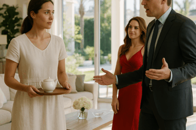 The husband brought his mistress home and yelled at his wife: “Get out! A useless, ugly freeloader like you doesn’t deserve to live in this mansion!” — a few minutes later, the wife pulled out the ownership papers and kicked them both out without mercy…