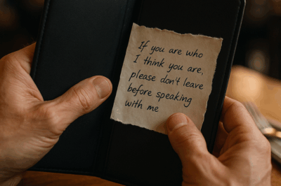 A Waitress Slipped Him a Note During Lunch — What It Said About His Business Left Him in Shock