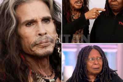 “GET HIM OFF MY STAGE!” — Whoopi Goldberg’s Meltdown Came Too Late as Steven Tyler Blew Up The View LIVE ON AIR 🎤🔥 The second Whoopi shouted, the damage was already done. Steven Tyler had hijacked daytime TV — and by the time producers reached for the mute button, it was too late. “You don’t get to preach about rock ’n’ roll spirit,” he growled, “while your sponsors sell rebellion in shampoo ads.” The table shook. The audience gasped. Whoopi fired back: “This isn’t your concert!” Tyler didn’t blink: “No. It’s your scripted circus — and I’m done pretending it’s real.” The studio froze. Joy Behar looked stunned. Ana Navarro muttered “unhinged.” Tyler just leaned in and dropped the line that detonated the internet: “You can mute my mic — but you can’t mute the truth.” Then he stood. Tossed the mic. And walked out like a man who didn’t just drop the bomb — he was the bomb. Within seconds, #StevenTylerTruthBomb was trending worldwide. Clips exploded across TikTok, Twitter, and newsrooms. Some call it a meltdown. Others? A televised exorcism of fake authenticity. 👇 Watch the clip they tried to bury.