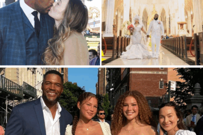 After months of quiet speculation, Michael Strahan and Kayla Quick have officially said “I do” — and yes, there’s a wedding video that’s melting hearts across the internet. The ceremony took place at sunset on Harbour Island, Bahamas, where a few dozen close friends and family gathered under glowing lanterns by the ocean. Guests say the atmosphere was “simple, elegant, and deeply emotional.” In the leaked video now making rounds online, Strahan can be seen wiping away tears as he looks into Kayla’s eyes and says: “You’ve stood by me when the cameras were gone… when life was heavy. You didn’t fix me — you loved me back to life.”