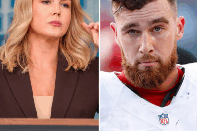“YOU WERE BEATEN — PAY NOW!” — Travis Kelce sues Karoline Leavitt and Network for $50 MILLION