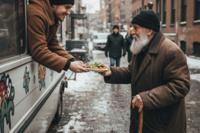CH1 “Well… I don’t have any money,” the man said, looking at the plate of food.