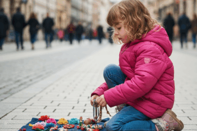 CH1 A girl was selling her deceased mother’s belongings at the market. One day, an expensive car pulled up nearby.