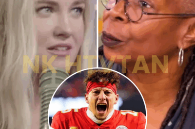 WHOOPI’S ATTACK LANDED HARD — BUT PATRICK MAHOMES’ WORDS HIT DIFFERENT. THE ENTIRE STUDIO FELL SILENT 💬🔥 Whoopi Goldberg took her shot. Erika Kirk didn’t even get the chance to answer. But someone else did — and it wasn’t who anyone expected. Patrick Mahomes, known for his cool under pressure, calmly turned the moment on its head. In just a few words, he defended Erika without drama, without heat… and somehow stole the moment completely. It wasn’t just a defense — it was a statement. So why are people calling this the classiest checkmate in live TV history? 👇