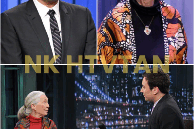 “THANK YOU, JANE.” — FALLON’S LAST WORDS LEFT A STUDIO FULL OF TEARS… AND A LEGACY THAT WILL NEVER FADE 🌍💫 Under the dim lights of Studio 6B, Jimmy Fallon didn’t entertain — he honored. His tribute to Dr. Jane Goodall wasn’t loud, but it was thunderous in emotion. Her voice echoed through archive clips. A piano played softly in the background. And Fallon stood still, tears in his eyes, speaking not just for himself… but for millions. 👇 Watch the moment that stopped The Tonight Show — and started a global wave of gratitude.