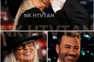 “WHY TWICE?” — DIANE KEATON’S DOUBLE KISS WITH JIMMY KIMMEL RESURFACES AMID HER PASSING, AND FANS CAN’T LET IT GO 💔✨ As the world celebrates Diane Keaton’s legacy, a lighthearted — and now haunting — moment has stolen the spotlight. A kiss on Kimmel’s show, delivered with her signature flair. Then… another. Years later. Now, with Keaton gone and Kimmel off the air, the internet is asking the question no one expected: was there more to those kisses than playful charm? 👇 Explore the chemistry, the mystery, and the moment fans say they’ll never see the same way again.