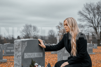 ERIKA KIRK COULDN’T HOLD IT IN ANY LONGER — THE SECRET SHE CARRIED JUST EXPLODED 😱🕯️  Tonight wasn’t supposed to go like this. Erika Kirk returned to the place she’d avoided for months — her husband’s grave — and everything unraveled. Her voice cracked, her knees gave way, and what she said in that moment is something no one expected to hear. “They did this to you…” she began — and the words that followed have left a nation stunned. Who is she accusing? Why now? Why not at the funeral, or the press conference, or behind closed doors? Why choose the grave, the wind, the night? Something inside her snapped — and it wasn’t grief. It was justice. Is the truth finally clawing its way to the surface?  🔵 the full scene, word for word, is in the comments — read it while it’s still up.