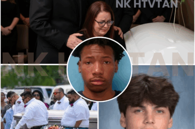 THE FUNERAL THAT BROKE AMERICA’S HEART — MOTHER’S PLEA AND FATHER’S VOW SHAKE NATION TO ITS CORE 🕊️💥 Inside the church, you could hear a pin drop — until a voice pierced the silence: “Give me back my son!” It was Austin Metcalf’s mother, overwhelmed by grief, shaking as she let out the words that shattered the room. Every mourner cried. Some couldn’t stand. Then came the father — stoic, trembling, furious — as he told the press: “I’ll see this through to the end. My son will get justice. And whoever did this will pay.” What began as a farewell turned into a public reckoning, and what was once a courtroom story has now become a national demand for answers. 🔵 👇 inside look at the service, witness moments, and the family’s next steps