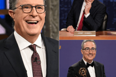 🔥 Three Late-Night Legends, One Battle for America’s Heart! 🎙 Stephen Colbert, Jimmy Kimmel, and John Oliver aren’t just cracking jokes — they’re changing the world. From teary monologues to million-dollar charity stunts, each host is proving that comedy can heal, inspire, and spark real change. But whose laughter truly makes the biggest impact — the thinker, the dreamer, or the crusader? Find out who’s winning the night! 🌙✨