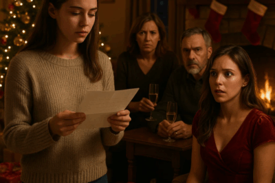(CH1) At Christmas Dinner, My Sister Was Given A Dream Lake House Worth $350,000. Then, They Handed Me A Letter, I Read It Aloud, And Her Smile Vanished.