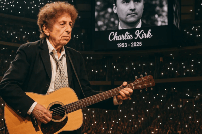 “The angels sing your name…” — Bob Dylan Breaks His Silence With a Heart-Shattering Ballad for Charlie Kirk. 💔🔥  Nobody expected this.  In a moment that stunned fans across generations, Bob Dylan quietly released a new tribute track — titled “Rest in Peace, Charlie Kirk.”  The opening line?  “The angels sing your name. Your stories are written in the stars — A fire that won’t wait.”  Soft. Raw. Unfiltered. This wasn’t just a song — it was a farewell whispered from one soul to another.  Backed only by sparse guitar and silence, Dylan’s voice trembled through verses about loss, legacy, and the kind of love that lives far beyond memory.  “You’re gone,” he sings. “But you never stopped burning.”  The internet froze. Then it wept.  Now listeners are calling it one of the most powerful tributes Dylan has ever written — a song that doesn’t try to fix grief… only to carry it with grace.  👇 Hear the full song, read the handwritten lyrics, and ask the question we all feel in our bones:  Can music hold onto someone when the world lets go?