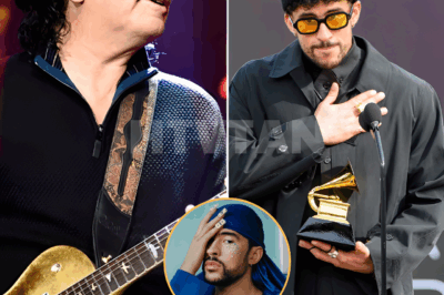SHOCK REVERSAL: “DON’T PUT MY NAME IN YOUR OUTRAGE.” 😱 Carlos Santana just torched the rumor mill — those viral posts claiming he “slammed” a Bad Bunny Super Bowl halftime? EXPOSED as noise. The guitar legend steps out, clears the air, and does the one thing the feeds didn’t script: he backs the headliner. Coincidence… or a masterclass in shutting down manufactured drama? THEY DON’T WANT YOU TO READ the single sentence that flips the narrative from boycott bait to bridge-building. Was this a clapback, a correction — or a quiet lesson in respect? Don’t scroll… the tiny detail everyone missed (one word choice, one comma, one grace note) detonates the hoax. 🔥🧩