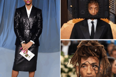 👑 RED CARPET REBEL: Jaden Smith’s Crowned Look at 2025 Gala Sparks Fashion War Online 💥🔥😱  The Academy Museum Gala thought it had seen it all — until Jaden Smith walked in. Metallic crown. Sculpted tux. Zero apologies. Within minutes, the internet exploded: fans hailing him a “visionary,” critics calling it a cry for attention. But love him or hate him, Jaden just did what no one else could — turned a black-tie night into a fashion revolution. Is it style? Is it statement? Either way, the crown’s on — and Jaden’s not backing down.