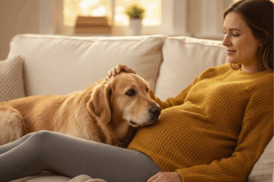 ch1 When I was pregnant, my dog wouldn’t let my husband near me. She growled, blocked him, even snapped at his hand when he tried to touch my belly. I thought she was being dramatic.