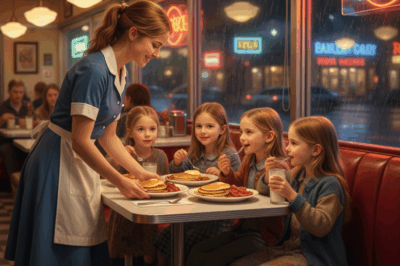 ch1💔 Waitress Fed Four Orphan Girls For 10 Years — 12 Years Later, A Black SUV Stopped At Her Door