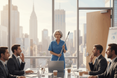 ch1💥 The Janitor Interrupted a Company Meeting and Spoke 9 Languages — The Next Morning, She Was Summoned