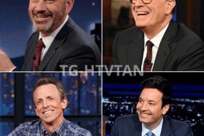 🌠📺 THE NIGHT THE COMETS COLLIDED — INSIDE THE SECRET ALLIANCE RESHAPING LATE-NIGHT TELEVISION FOREVER 💥🎙️ It wasn’t announced. It wasn’t teased. But behind closed doors, something seismic was set in motion. For the first time in decades, late-night’s biggest names — Colbert, Kimmel, Fallon, Oliver, and Meyers — met in secret, not as competitors, but as collaborators. What came out of that meeting is now being called the boldest creative rebellion in modern TV history. No networks. No censors. Just five powerhouses joining forces to reclaim comedy — and rewire what late-night can be. 👇👇👇