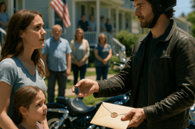 A Single Mom Used Her Last $8 to Save a Notorious Biker. The Next Morning, 100 Motorcycles Blocked Her Street…