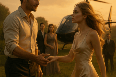 🎯They Called My Fiancé Fake — Until He Landed in a Helicopter and Called Me His Wife