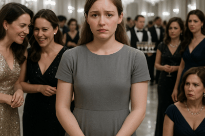 “They All Mocked Her for Wearing a Plain Dress — But No One Expected Who Held Her Hand…”