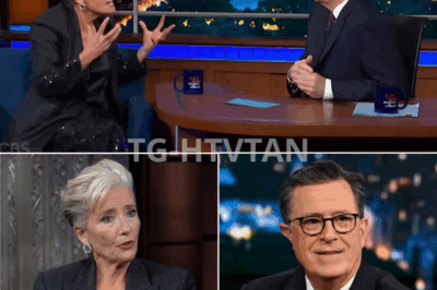 🤖🔥 “WILL YOU F* OFF?!” — EMMA THOMPSON UNLEASHES ON AI DURING LATE SHOW INTERVIEW WITH STEPHEN COLBERT 📺💬** British actress and screenwriter Emma Thompson didn’t hold back when Stephen Colbert brought up the topic of artificial intelligence on The Late Show. Asked about the rise of AI in Hollywood, Thompson responded with visible frustration: “Intense irritation.” She explained how even her writing process is interrupted by unwanted AI suggestions, joking furiously: “I don’t need you to rewrite what I’ve just written — will you f** off?! Just f*** off!”*  The audience roared, Colbert laughed nervously — and social media lit up with reactions, many calling it “the most relatable AI rant of the year.” 👇👇👇