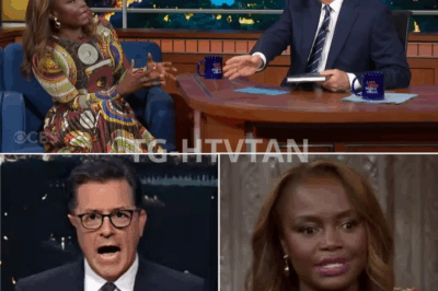 ch1 ⚠️📺 LIVE-TV STANDOFF: STEPHEN COLBERT CONFRONTS KARINE JEAN-PIERRE — “TELL THE TRUTH… OR WALK OFF THIS STAGE” 🔥🎙️  The studio went silent in an instant. What began as a routine segment on The Late Show turned into an unexpected showdown when Stephen Colbert interrupted Karine Jean-Pierre with a blunt ultimatum: “Tell the truth… or walk off this stage.” The exchange was tense, unscripted, and unlike anything the audience — or the White House press team — saw coming. Social media exploded within minutes as fans and critics weighed in. Was it out of line… or overdue? 👇👇👇