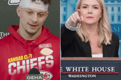 CH1 “YOU NEED TO BE SILENT!” — Karoline Leavitt’s Attempt to Attack Patrick Mahomes Backfires Spectacularly as He Reads Her Tweet Live and Leaves the Nation Speechless 🤯🏈