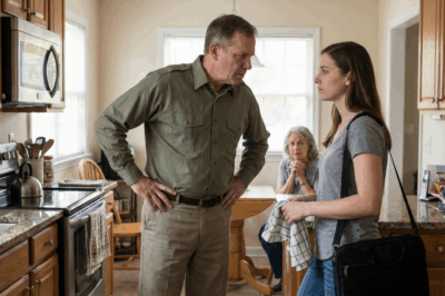 My mom’s new colonel boyfriend screamed straight in my face: “In this house I make the rules, I’m the man, I’m in command!” – for 2 weeks straight he made me fold towels like a lowly grunt, banned me from touching my phone, called me “the freeloading IT girl”… until the night he threw a “command dinner”, locked the study door, yelled it one more time… and just because of the thing I put on the desk, the whole line of officers in the hallway instantly went dead silent.