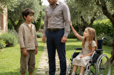 Father Sees Homeless Boy Feeding Strange Food to Disabled Daughter…What He Does SHOCKS Everyone!