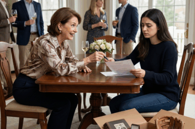 My mother-in-law celebrated early after believing she had tricked me into signing my house over to her. During her victory party, I asked her to read the contract aloud.