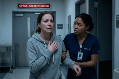 I rushed to the operating room to see my husband, but a nurse grabbed my arm: “Hide now — trust me, it’s a trap.” Ten minutes later, I saw him… and everything made sense.