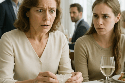 During dinner, my daughter quietly slipped a folded note in front of me. “Pretend You’re Sick And Get Out Of Here,” it read.