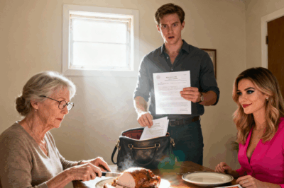 At dinner, my daughter-in-law chirped about buying a $25,000 fridge. My son casually reached into my purse for my card — but instead pulled out documents showing who actually owned the apartment. His face drained, and the entire room went silent.