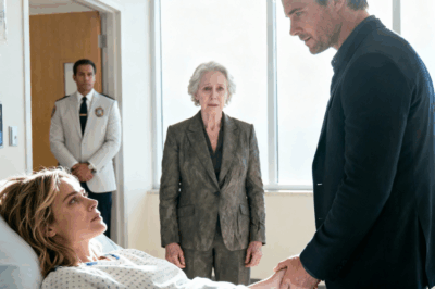 An hour before my sister-in-law’s wedding, I went into labor—my mother-in-law seized my phone and locked me in the bathroom to “stay quiet.” I later woke up in a hospital bed as she begged me not to press charges… then my husband walked in and made the announcement that left her pale and shaking.