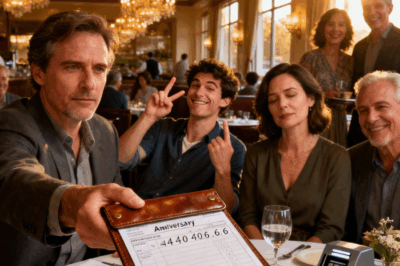 WHEN I ARRIVED AT MY PARENTS’ 35TH ANNIVERSARY DINNER, THEY HAD ALREADY FINISHED EATING.  DAD HANDED ME A $2,500 BILL, AND MY BROTHER JOKED, “YOU’RE THE FAMILY ATM — PAY UP!”  EVERYONE LAUGHED — EXCEPT ME.  2 WEEKS LATER…  A MAN CALLED ME WITH SOMETHING NONE OF THEM EXPECTED