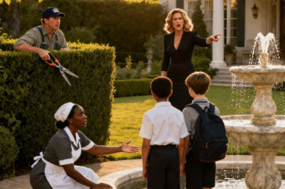 Millionaire pretended to be a gardener and saw the black maid protecting his..