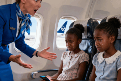 Two Black twin girls were removed from a plane by the staff until their father, the CEO, was called to cancel the flight, causing…