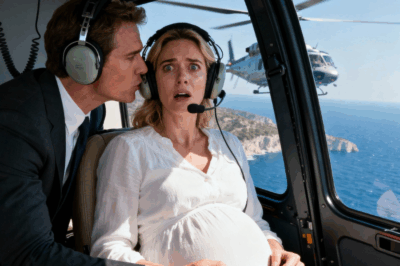 Just as the helicopter lifted off the coast, my husband suddenly whispered, “Goodbye, love… and thanks for the insurance money.” One hard shove sent me—his pregnant wife—falling out of the craft and into the sea. H