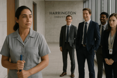 (CH1) I Have Four Master’s Degrees,” Whispered the Janitor Quietly — The Billionaire Laughed So Loud the Whole Office Turned, But When He Saw What She Did the Next Morning, Every Employee Realized Who She Really Was