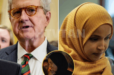 (CH1) “I’M TIRED OF PEOPLE WHO KEEP INSULTING AMERICA.” — SENATOR KENNEDY JUST LIT A MATCH, AND THE SQUAD ERUPTED ON LIVE TV 🔥💣 It started with one line. Calm. Direct. Devastating. Senator John Kennedy stood at the podium, eyes fixed, voice steady. “I’m tired of people who keep insulting America.” You could feel the temperature shift. But what came next was even more explosive. In a pointed rebuke aimed directly at Rep. Ilhan Omar and the progressive “Squad,” Kennedy unleashed a second sentence that cut through the Senate chamber like a cold wind — and this time, Omar didn’t hide her reaction. Her expression changed. Her body tensed. The room held its breath. Some called it bold truth-telling. Others say it was calculated provocation. But no one can deny: it hit. The clip is now everywhere — and both sides of the aisle are reacting. Supporters are cheering. Critics are seething. And inside Capitol Hill? Tensions have officially boiled over. Is this the moment that redefines how far the fight will go? Or just the beginning of a political clash no one can walk back? Full video, transcript, and the sentence that set it all off — first comment has everything 👇