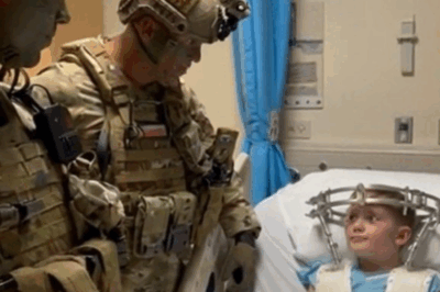 He hadn’t smiled in days, terrified of his upcoming 12-hour surgery. Then, two Navy SEALs walked into his room.