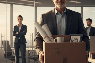 she called me into her office and said coldly, “We don’t need old men like you around here.”