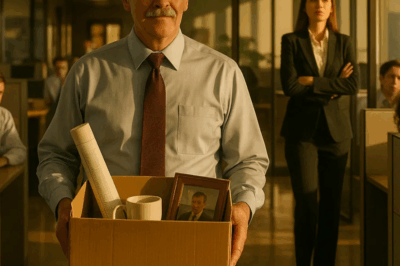 she called me into her office and said coldly, “We don’t need old men like you around here.”