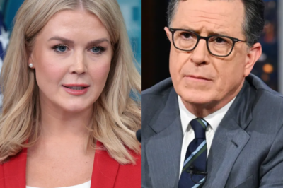 ch1 “KAROLINE LEAVITT AND STEPHEN COLBERT GET SCREAMED AT LIVE—‘YOU’RE A JOKE!’ THE CHAOTIC MOMENT THAT ENDED THE LATE SHOW WITH STEPHEN COLBERT!” In an explosive and unexpected turn of events, Karoline Leavitt and Stephen Colbert found themselves at the center of a heated confrontation that left the studio in chaos. During a live broadcast, Leavitt erupted, shouting “You’re a joke!” at Colbert in a fiery outburst that stunned both the audience and the crew. The tension was palpable as the late-night host struggled to regain control, but it quickly became clear that the situation was spiraling out of hand. The heated exchange didn’t end there—what followed was a bombshell announcement: The Late Show with Stephen Colbert was officially canceled. Fans and critics alike were left shocked, trying to piece together what led to this explosive fallout. Was this clash scripted, or did it expose deeper tensions behind the scenes? The chaos surrounding Colbert’s sudden dismissal has raised countless questions about the future of late-night television. What triggered the fiery moment between Leavitt and Colbert, and how did it lead to the abrupt end of his iconic show? The full, jaw-dropping details are unfolding now—don’t miss out on the full story below 👇👇👇