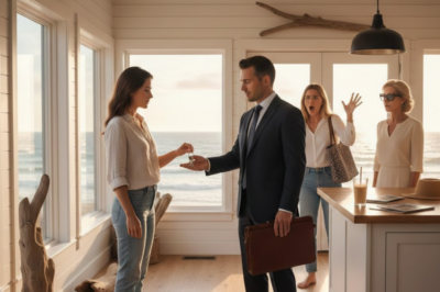 My Sister Walked Into The Beach House I Paid Off, Smirked, And Said, ‘Dad Promised This To Me Once He Retires — Hope You Didn’t Get Too Comfortable.’ Mom Laughed And Said, ‘It’s Better In Her Name Anyway.’ I Didn’t Flinch — I Just Turned To My Lawyer, Handed Him The Keys, And Said, ‘List It First Thing Tomorrow.’ She Screamed, ‘You Can’t Sell My House!’ I Smiled And Said, ‘Funny — That’s Exactly What I’m Doing…’