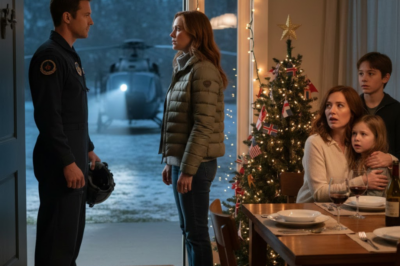 They mocked me at the dinner table, asking why my life had gone nowhere. Then the plates began to shake, the windows rattled, and a Navy helicopter landed in our backyard. An officer stepped out, saluted me, and said words my family never imagined they would hear…